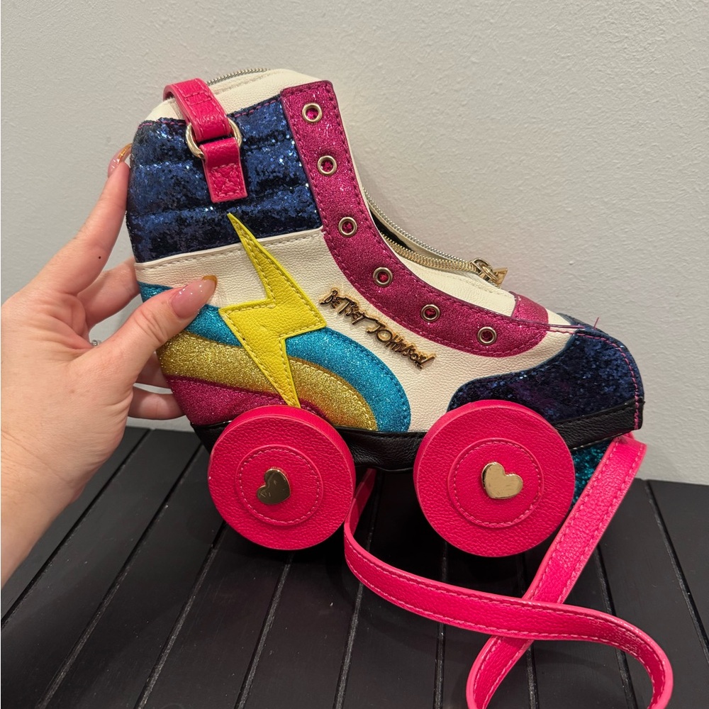Betsy Johnson Roller Skate crossbody bag